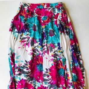 Mid calf length Floral skirt